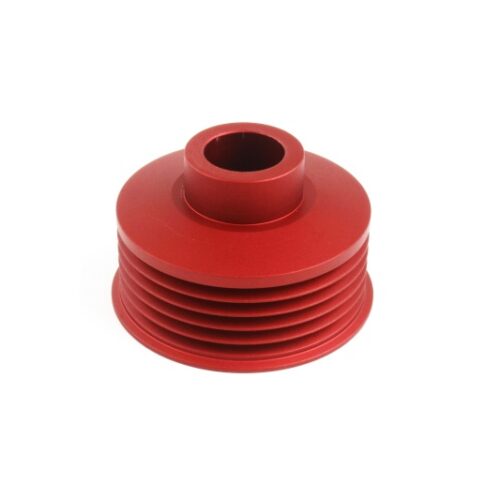 PERRIN 06-14 Subaru WRX / 07-21 STI / 06-13 Forester Lightweight Alternator Pulley - Red - Image 2