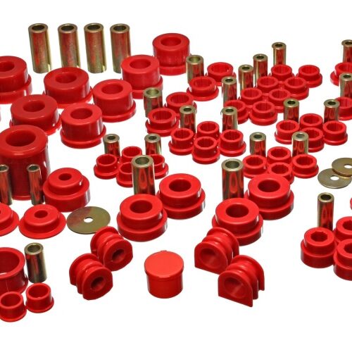 Energy Suspension 7.18108R 02-09 Nissan 350Z / 03-07 Infiniti G35 Coupe Red Hyper-Flex Master Bushing Set
