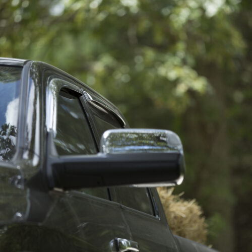 AVS 2019 RAM 1500 Crew Cab Ventvisor Outside Mount Front & Rear Window Deflectors 4pc - Chrome - Image 4