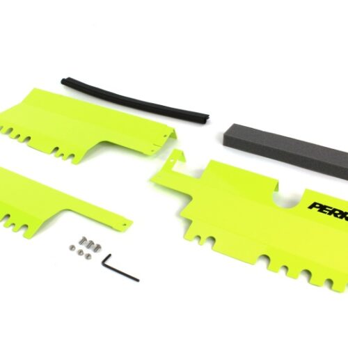 PERRIN 15-21 Subaru WRX/STI Radiator Shroud (With/Without OEM Intake Scoop) - Neon Yellow - Image 5