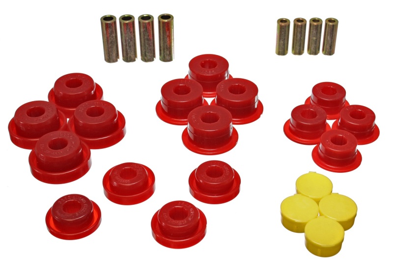 Energy Suspension 2.3106R 97-06 Jeep Wrangler TJ/YJ Red Front Control Arm Bushings (Must reuse OEM Outer She - Image 6