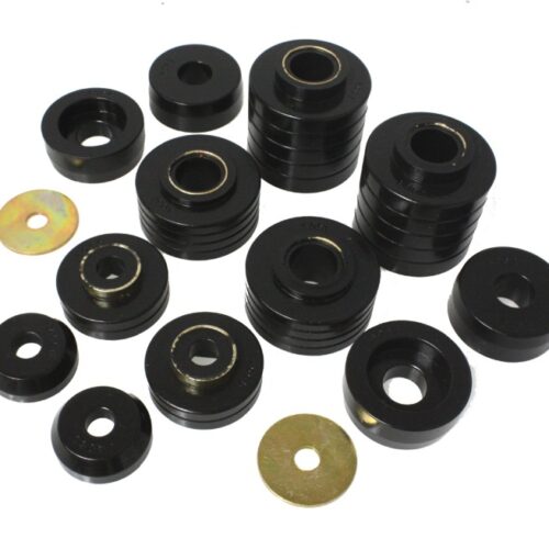 Energy Suspension 4.4107G 80-98 Ford F250/F350 / 80-92 Ford F100/F150 / 85-98 Ford F450 Black Body Mount Set