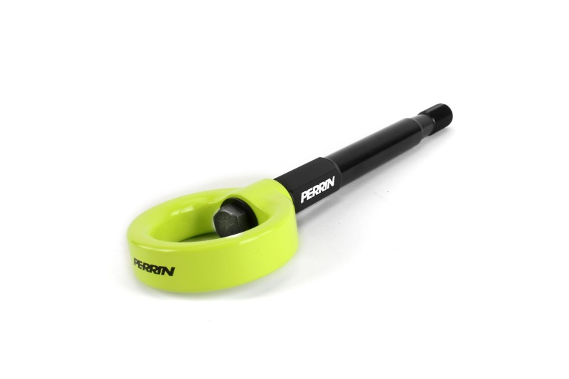 PERRIN 13-25 Subaru BRZ / 13-20 Scion FRS & Toyota 86 / 22-25 GR86 Tow Hook Kit (Rear) - Neon Yellow - Image 7
