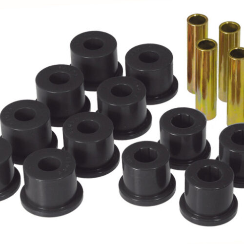 Prothane GM Rear Spring & Shackle Bushings (w/ 1.5in OD Frame Shackle Bush) - Black