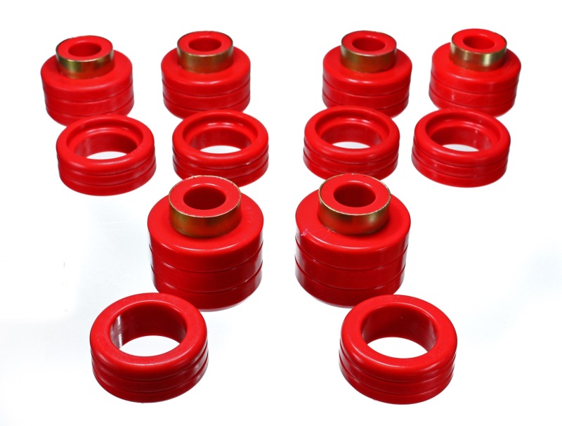 Energy Suspension 3.4123R Chevy Pickup 2&4Wd Body Mounts - Red - Image 5