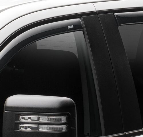AVS 194805 2019 Chevrolet Silverado 1500 Crew Cab Pickup Ventvisor In-Channel 4pc - Smoke - Image 6