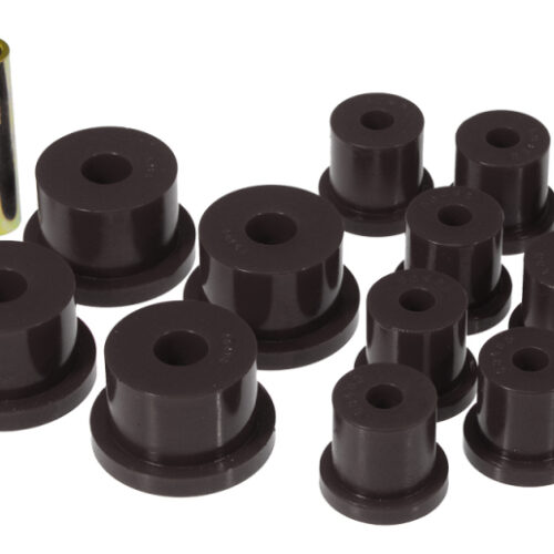 Prothane 6-1051-BL 64-73 Ford Mustang Rear Spring & 1/2in Shackle Bushings - Black