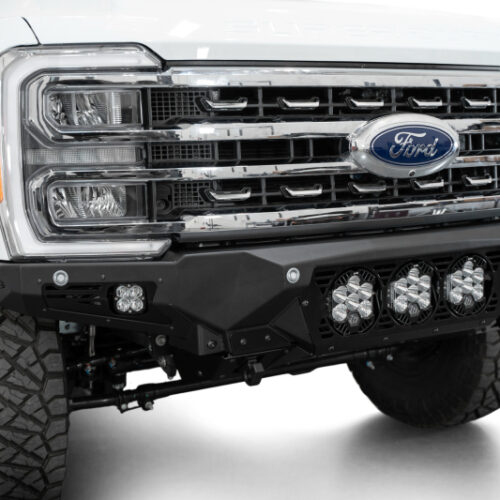 Addictive Desert Designs 2023+ Ford F-250/F-350 Bomber Front Bumper (w/ 3 Baja Designs LP6 Mounts)