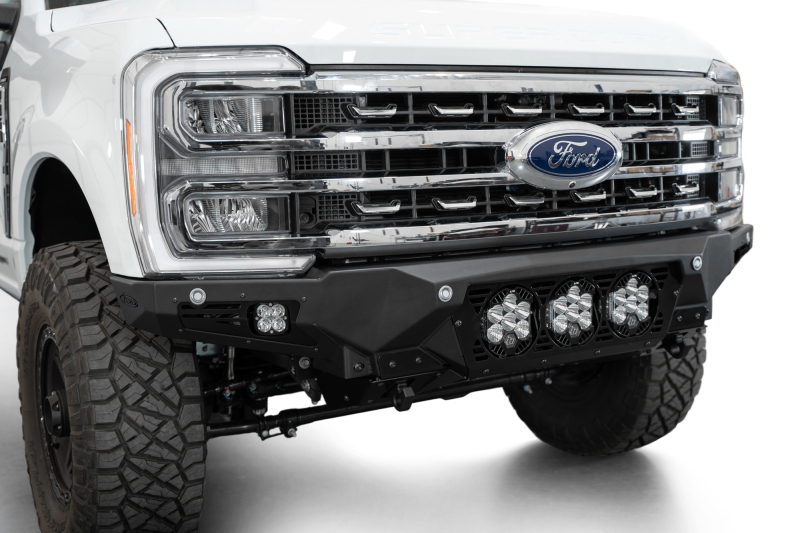Addictive Desert Designs F810014100103 2023+ Ford F-250/F-350 Bomber Front Bumper (w/ 3 Baja Designs LP6 Mounts)