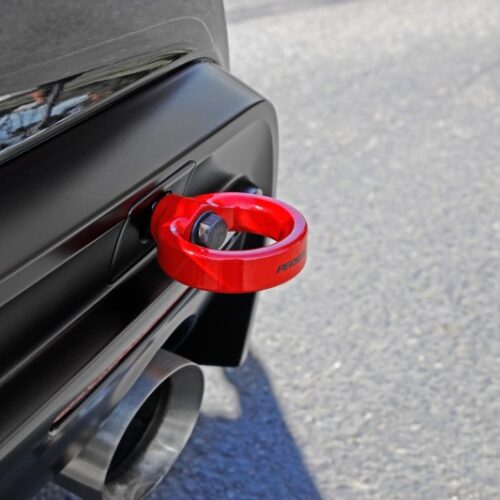 PERRIN 20-25 Toyota Supra Tow Hook Kit (Rear) - Red - Image 5