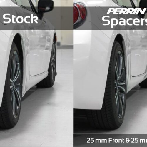 PERRIN 02-14 Subaru WRX / 2004 STI / 13-25 BRZ & Toyota GR86 25mm Wheel Spacers 5x100 56mm CB - Pair - Image 7