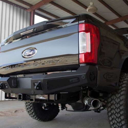 Addictive Desert Designs R167301280103 17-18 Ford F-250 HoneyBadger Rear Bumper w/ Backup Sensor Cutouts - Image 3