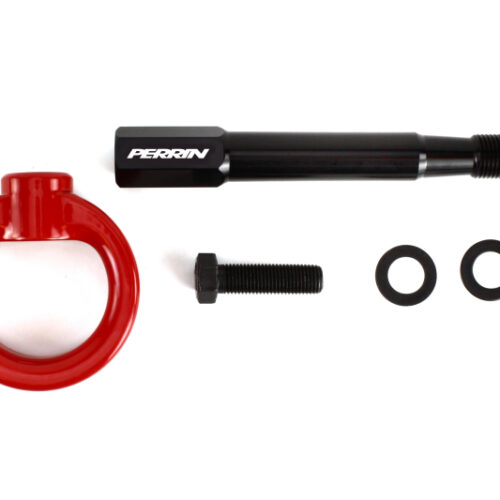 PERRIN 15-21 Subaru WRX/STI / 24-26 Crosstrek / 25-26 Forester Tow Hook Kit (Rear) -  Red - Image 10
