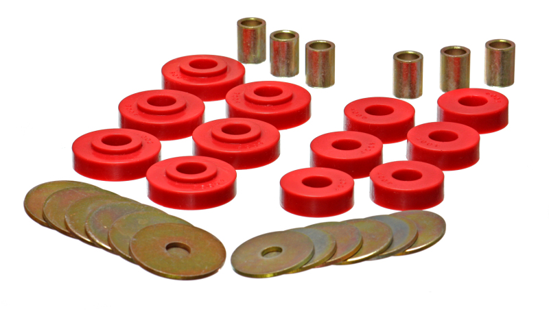 Energy Suspension 3.4102R GM Corvette Red Body Mount Set - Image 5