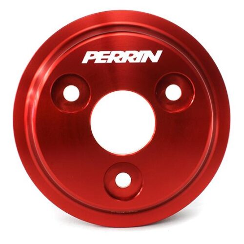 PERRIN 15-21 Subaru WRX / 18-20 Crosstrek / 14-18 FXT Lightweight Water Pump Pulley - Red - Image 4