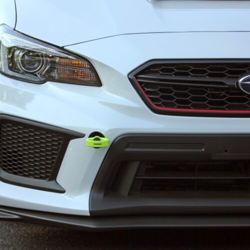 PERRIN 18-21 Subaru WRX & STI / 13-25 BRZ / 17-20 Toyota 86 Tow Hook Kit (Front) - Neon Yellow - Image 6