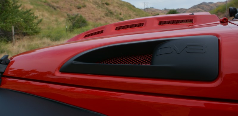DV8 Offroad HDMB07-02 07-18 Jeep Wrangler JK Metal Heat Dispersion Hood - Primer Black - Image 9