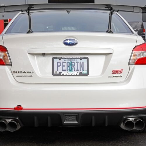 PERRIN 15-21 Subaru WRX/STI / 24-26 Crosstrek / 25-26 Forester Tow Hook Kit (Rear) -  Red