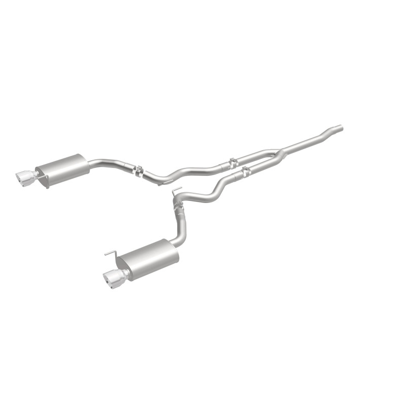 MagnaFlow 19097 Cat Back, SS, 2.5in, Street, Dual Split Polished 4.5in Tips 2015 Ford Mustang Ecoboost - Image 6