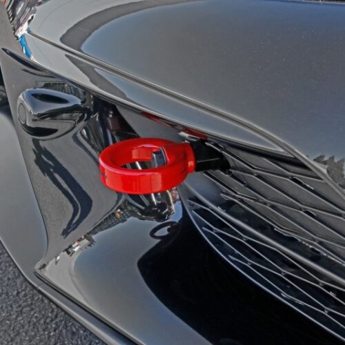 PERRIN 20-25 Toyota Supra Tow Hook Kit (Front) - Red - Image 6