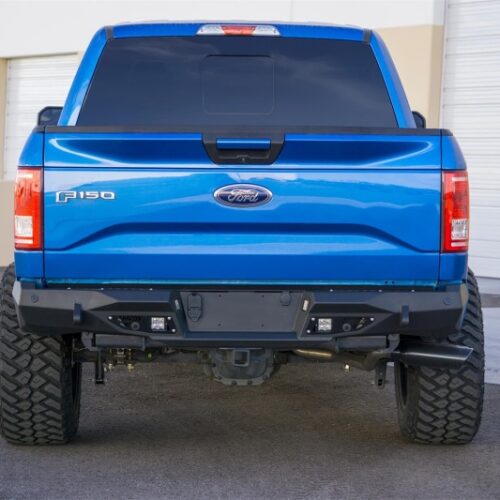 Alternative view of Addictive Desert Designs 15-18 Ford F-150 Stealth Fighter Rear Bumper w/ Backup Sensor Cutout