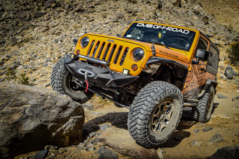 DV8 Offroad INFEND-01FB 07-18 Jeep Wrangler JK Front Aluminum Inner Fender - Black - Image 9