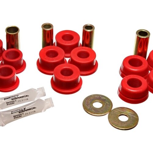 Energy Suspension 92-95 Toyota MR2 Red Rear Control Arm Bushing Set (includes Strut Bushings)
