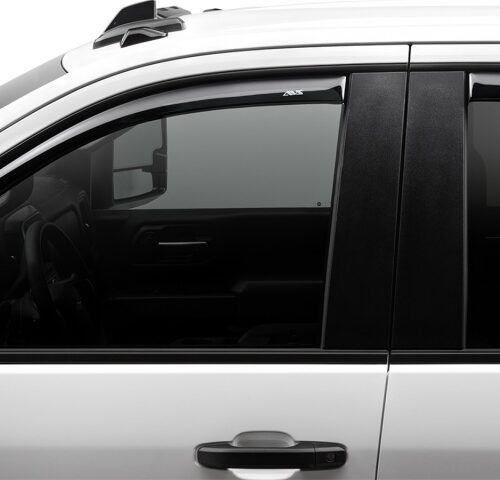 AVS 194805 2019 Chevrolet Silverado 1500 Crew Cab Pickup Ventvisor In-Channel 4pc - Smoke - Image 3
