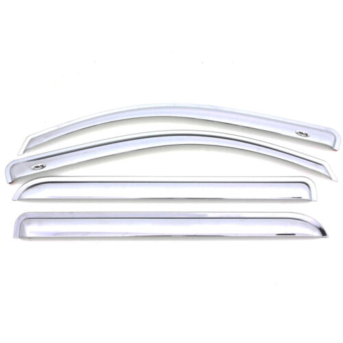 AVS 20-22 Chevrolet Silverado 1500 LTD Ext. Cab/DC F&R Ventvisor Window Deflectors 4pc - Chrome - Image 5