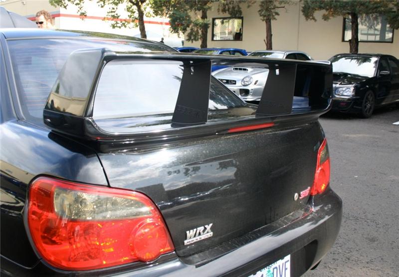 PERRIN 02-07 Subaru STI Wing Stabilizer - Black - Image 5
