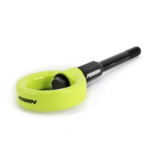 PERRIN 02-07 Subaru WRX/STI Tow Hook Kit (Front) - Neon Yellow