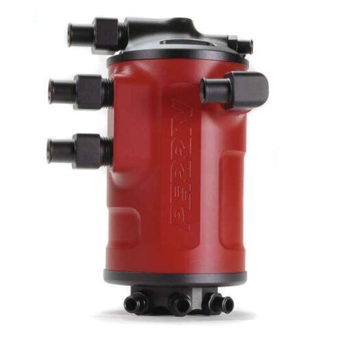 PERRIN 02-21 Subaru WRX / 04-21 STI Air Oil Separator - Red - Image 2