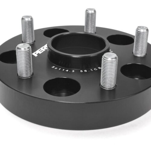PERRIN Subaru 25mm Wheel Spacers 5x114.3 BP w/56mm Hub - Black - Image 5
