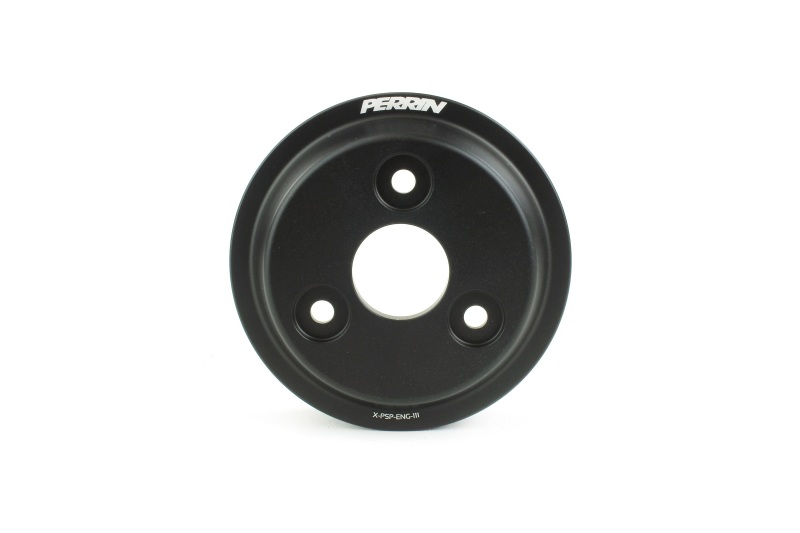 PERRIN 22-26 Subaru WRX / 21-25 Crosstrek / 20-25 LGT/OBXT/FXT Lightweight Water Pump Pulley - Black - Image 3