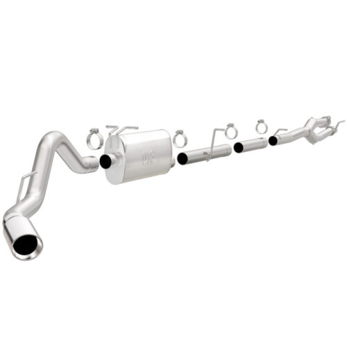 MagnaFlow 19174 Sys C/B 11-15 Ford Super Duty F250 6.2L EC CC, SS 3.5in Single Rear Pass Side Ext 5in Tip