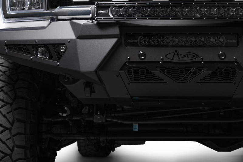 Addictive Desert Designs 2023+ Ford Super Duty HoneyBadger Front Bumper w/ Top Hoop - Image 6
