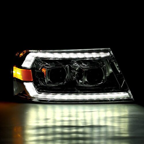 AlphaRex 04-08 Ford F150 PRO-Series Projector Headlights Black w/ Sequential Signal and DRL - Image 3