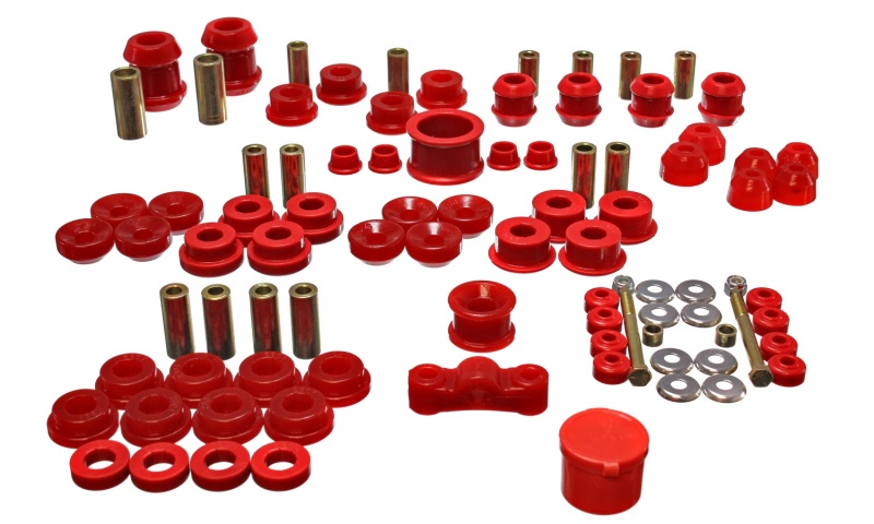 Energy Suspension 16.18105R 94-01 Acura Integra (except Type R) Red Hyper-Flex Master Bushing Set