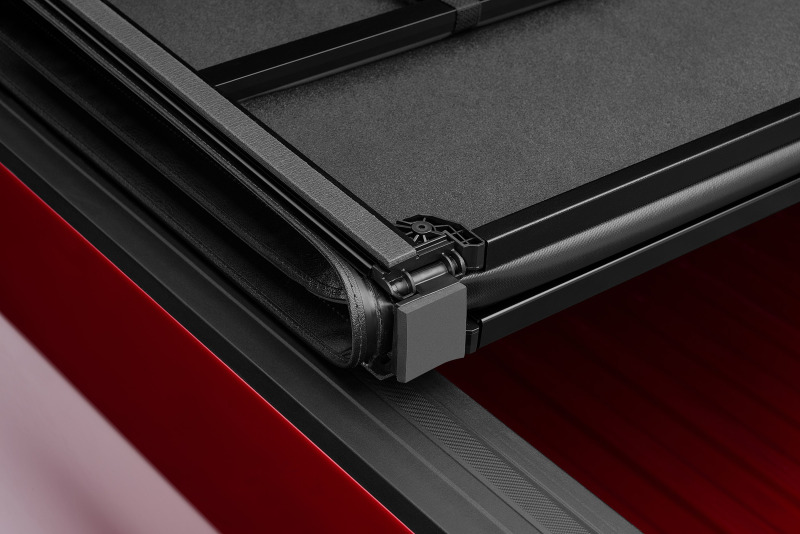 Lund 969250 02-17 Dodge Ram 1500 Fleetside (6.4ft. Bed) Hard Fold Tonneau Cover - Black - Image 8