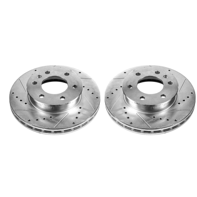 Power Stop 07-09 Dodge Sprinter 2500 Front Evolution Drilled & Slotted Rotors - Pair - Image 3