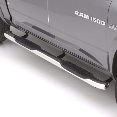 Lund 23785007 10-17 Dodge Ram 2500 Crew Cab 5in. Curved Oval SS Nerf Bars - Polished - Image 8