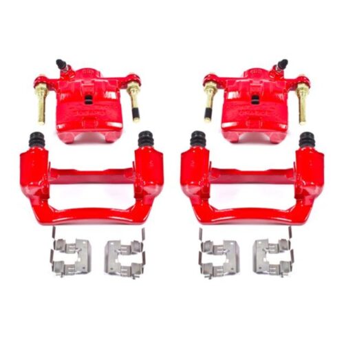 Power Stop 09-13 Subaru Forester Rear Red Calipers w/Brackets - Pair