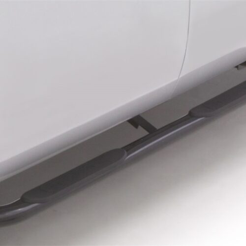 Alternative view of Lund 23485963 05-17 Toyota Tacoma Access Cab 4in. Oval Curved Steel Nerf Bars - Black