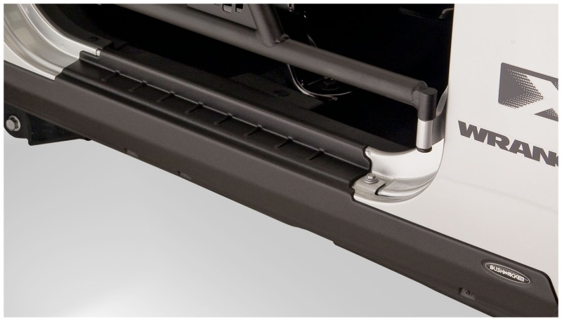 Bushwacker 14011 07-18 Jeep Wrangler Trail Armor Rocker Panel and Sill Plate Cover - Black - Image 7