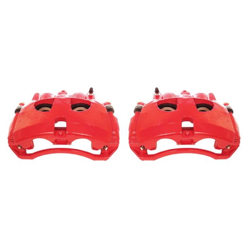 Power Stop 09-10 Dodge Ram 2500 Front Red Calipers w/Brackets - Pair
