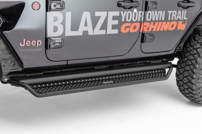 Go Rhino D10087T Dominator Extreme D1 Side Steps - Tex Blk - 87in - Image 5