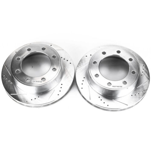 Power Stop 00-05 Ford Excursion Front Evolution Drilled & Slotted Rotors - Pair - Image 6