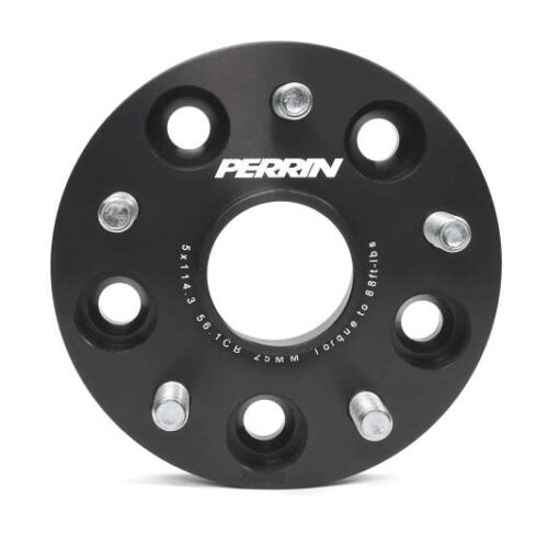 PERRIN Subaru 25mm Wheel Spacers 5x114.3 BP w/56mm Hub - Black - Image 10