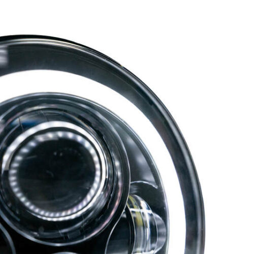 DV8 Offroad HL7JK-02 07-18 Jeep Wrangler JK LED Projector Headlights w/ Angel Eyes - Image 4
