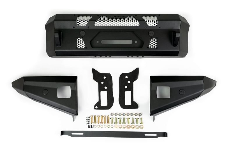 DV8 Offroad FBBR-01 2021+ Ford Bronco Front Bumper Winch Capable w/ Optional Bull Bar/Aux Light Opening - Image 5